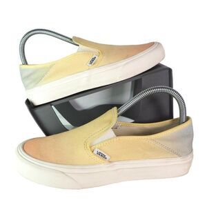 Vans Surf Ultracush Slip-on SF Sunset Ombre Skate Shoes Yellow/Orange Women's 7